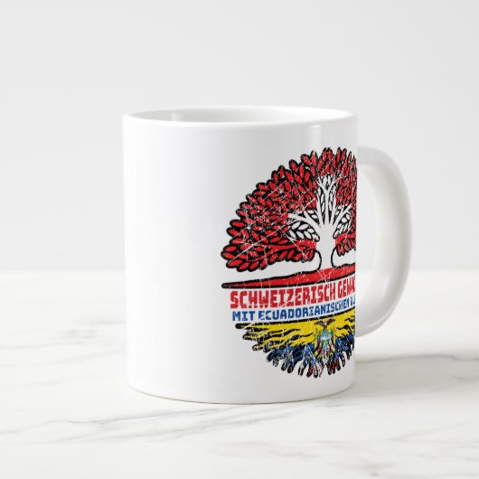 Ecuador Ecuadorianisch Schweizer Schweiz Baum Grote Koffiekop (Voorkant rechts)