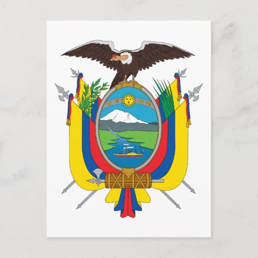 ecuador emblem briefkaart (Voorkant)