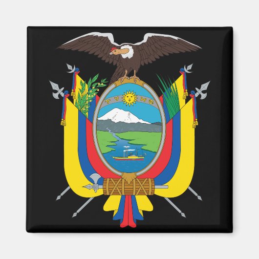 ecuador emblem magneet (Voorkant)