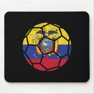 Ecuador Fans Ecuador Vlag Wereld Voetbal Truit Voe Muismat