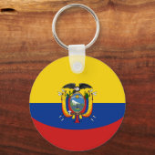 Ecuador Fisheye Flag Sleutelhanger (Voorkant)