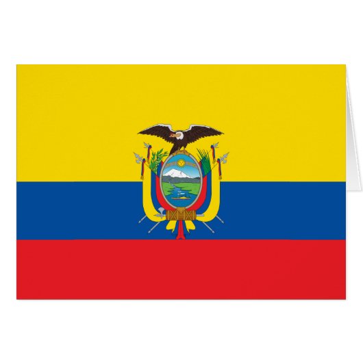 Ecuador Flag (Voorkant Horizontaal)