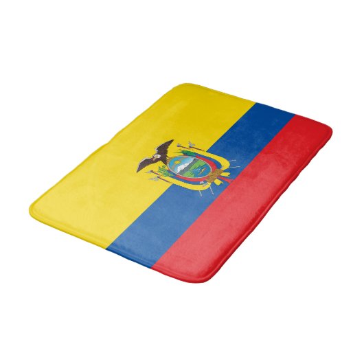 Ecuador Flag Badmat (Gekanteld)