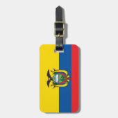 Ecuador Flag Bagagelabel (Voorkant verticaal)
