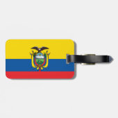 Ecuador Flag Bagagelabel (Achterkant horizontaal)