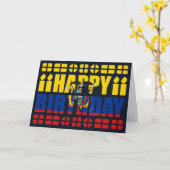 Ecuador Flag Birthday Card Kaart (Gele Bloem)