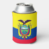 Ecuador Flag Blikjeskoeler (Blikje Achterkant)