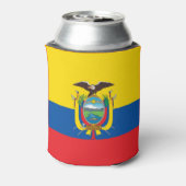Ecuador Flag Blikjeskoeler (Blikje Achterkant)