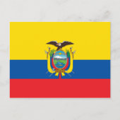 Ecuador Flag Briefkaart (Voorkant)
