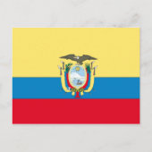 Ecuador Flag Briefkaart (Voorkant)