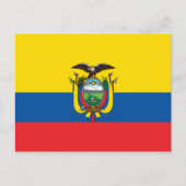 Ecuador Flag Briefkaart (Voorkant)