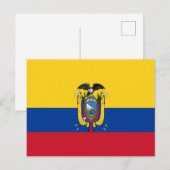 Ecuador Flag Briefkaart (Voorkant / Achterkant)