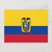 Ecuador Flag Briefkaart (Voorkant)