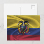 Ecuador Flag Briefkaart (Voorkant / Achterkant)