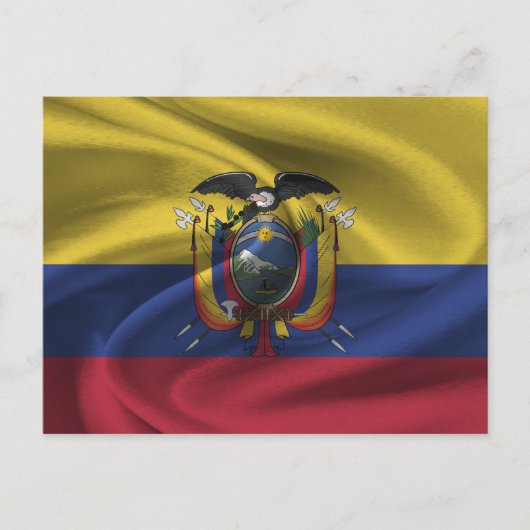 Ecuador Flag Briefkaart (Voorkant)