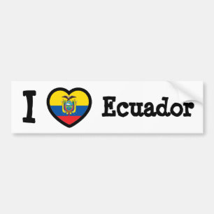 Ecuador Flag Bumpersticker