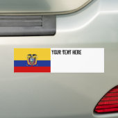 Ecuador Flag Bumpersticker (Op auto)