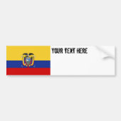 Ecuador Flag Bumpersticker (Voorkant)