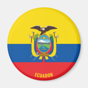 Ecuador Flag Charming Patriotic Magneet