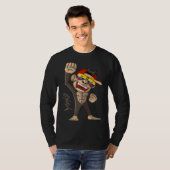 Ecuador Flag Cheering Monkey Fan T-shirt (Voorkant volledig)