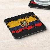 Ecuador Flag Drankjes Onderzetter (Linkerzijde)