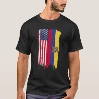 Ecuador Flag - Ecuadoraans-Amerikaans T-shirt