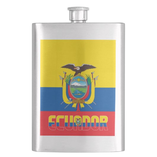 Ecuador Flag Elegant Patriotic Flacon (Voorkant)