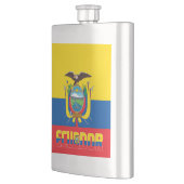 Ecuador Flag Elegant Patriotic Flacon (Links)