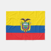 Ecuador Flag Fleece Deken (Voorkant (Horizontaal))
