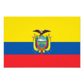 Ecuador Flag Foto Afdruk (Voorkant)