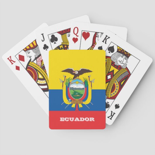 Ecuador Flag Games, Ecuador-speelkaarten Pokerkaarten (Achterkant)