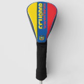 Ecuador Flag Gorheerlijk patriottisch Golfheadcover (Voorkant)