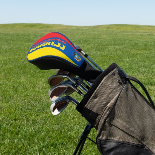 Ecuador Flag Gorheerlijk patriottisch Golfheadcover (Insitu)