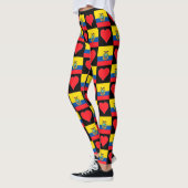 Ecuador Flag Heart Patriotic Ecuadorian Leggings (Links)