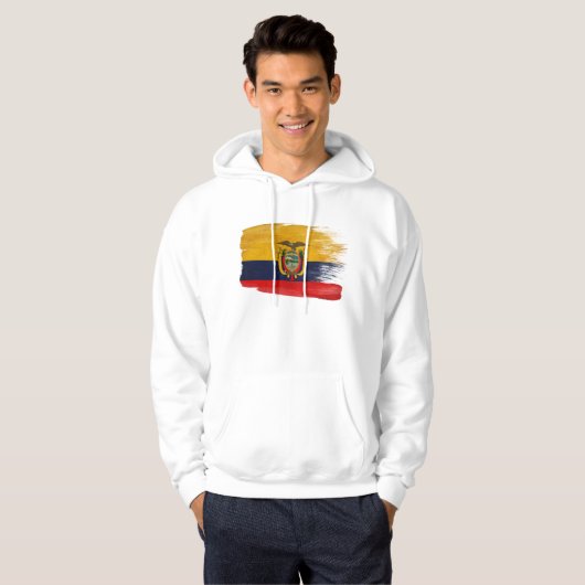 Ecuador Flag Hoodie (Voorkant volledig)