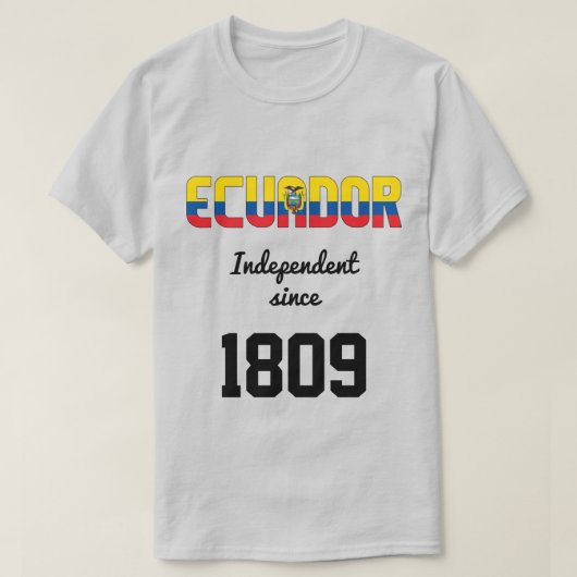 Ecuador Flag Independence Celebration T-shirt (Design voorkant)
