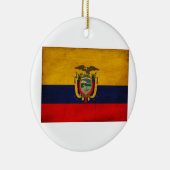 Ecuador Flag Keramisch Ornament (Rechts)