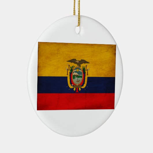 Ecuador Flag Keramisch Ornament (Rechts)