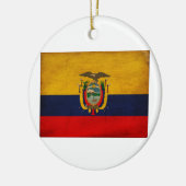 Ecuador Flag Keramisch Ornament (Links)