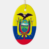 Ecuador Flag Keramisch Ornament (Rechts)