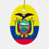 Ecuador Flag Keramisch Ornament (Voorkant)