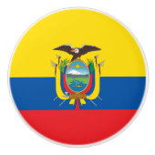 Ecuador Flag Keramische Knop (Voorkant)