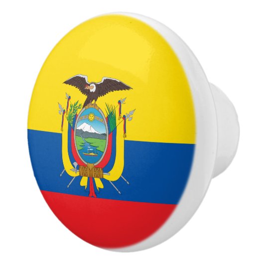 Ecuador Flag Keramische Knop (Rechts)