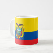 Ecuador Flag Koffiemok (Voorkant links)
