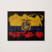 Ecuador Flag Legpuzzel (Horizontaal)