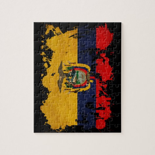 Ecuador Flag Legpuzzel (Verticaal)