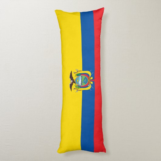Ecuador Flag Lichaamskussen (Achterkant (Verticaal))