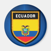 Ecuador Flag Magneet (Voorkant)