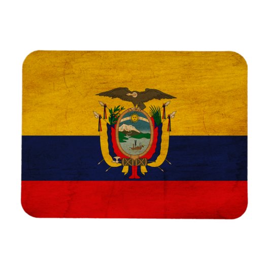 Ecuador Flag Magneet (Horizontaal)