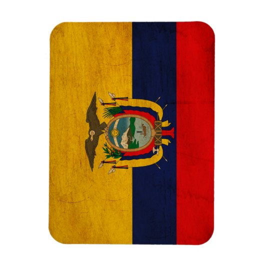 Ecuador Flag Magneet (Verticaal)